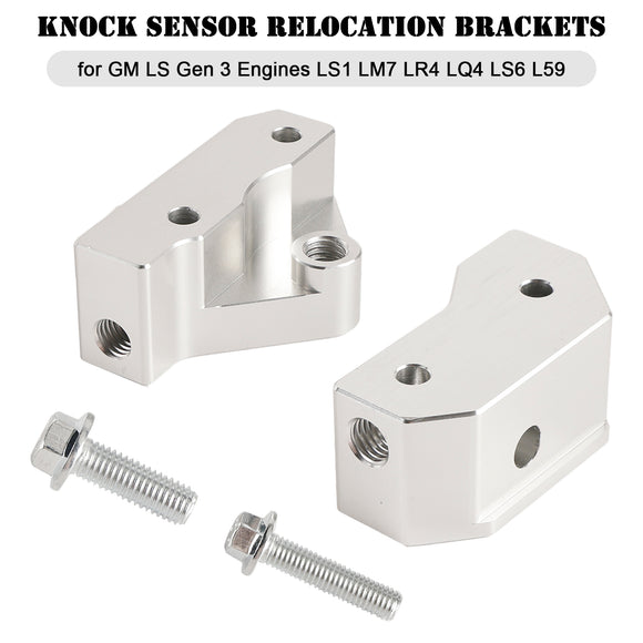 GM LS Gen 3 Engines LS1 LM7 LR4 LQ4 LS6 L59 Knock Sensor Relocation Brackets