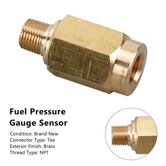 1/8-27 NPT Fuel Pressure Snubber Valve Sensor Adapter for Ram 2500 3500 Diesel