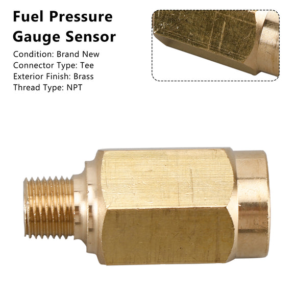 1/8-27 NPT Fuel Pressure Snubber Valve Sensor Adapter for Ram 2500 3500 Diesel
