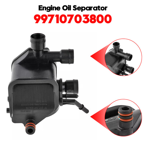 Porsche 911 Carrera 3.8L 2004-2008 Engine Oil Separator Vent Valve 99710703800 90033105340 99710703801