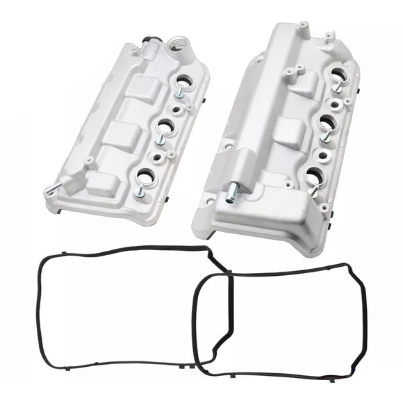 2PCS Front+Rear Engine Valve Cover For Honda Odyssey Pilot Ridgelin Accord 3.5L