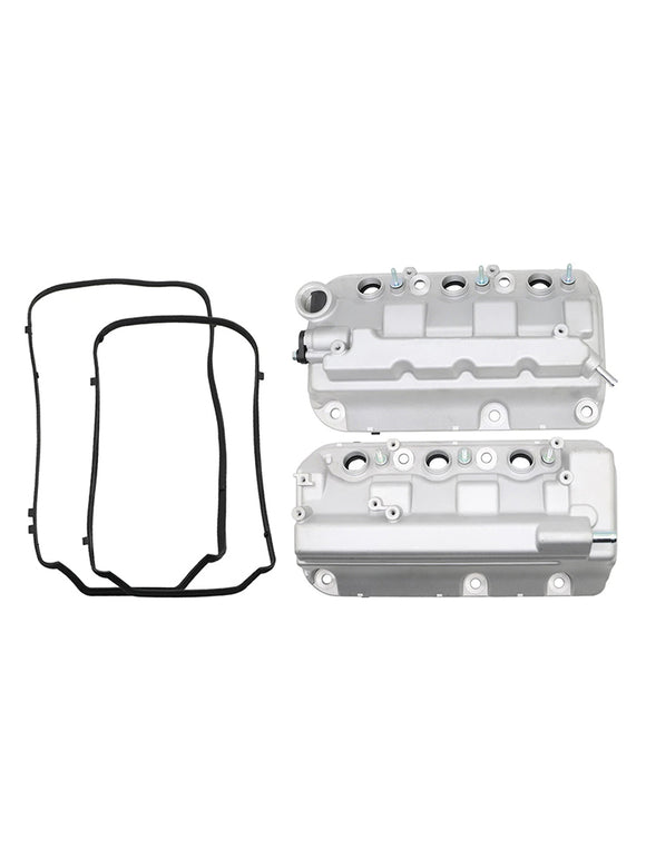 2PCS Front+Rear Engine Valve Cover For Honda Odyssey Pilot Ridgelin Accord 3.5L