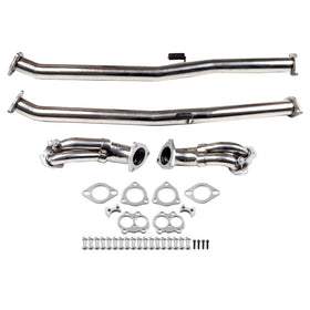 Stainless Steel Exhaust Downpipe for Nissan 1990-1996 300ZX Z32 Turbo 3.0L - 0