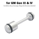 LS Billet Rear Passage Plug Oil Diverter Barbell for GM Gen III & IV-6
