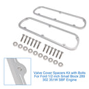 Valve Cover Spacers Kit with Bolts For Ford 1/2 inch Small Block 289 302 351W-5