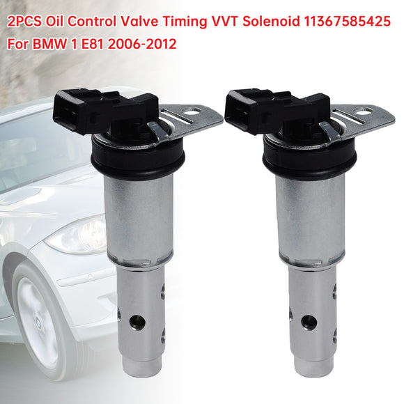 2Pcs Oil Control Valve Timing VVT Solenoid 11367585425 For BMW 1 E81 2006-2012