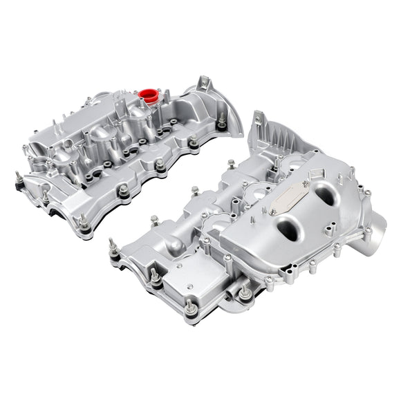 Pair Aluminum Valve Cover For Land Rover Discovery Range Rover 3.0 V6 306DT