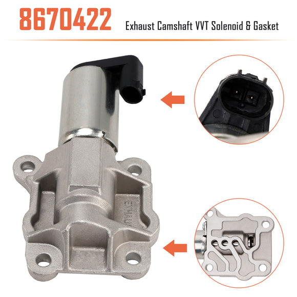 Volvo C70 V70 XC70 S80 Exhaust Camshaft VVT Solenoid & Gasket 8670422