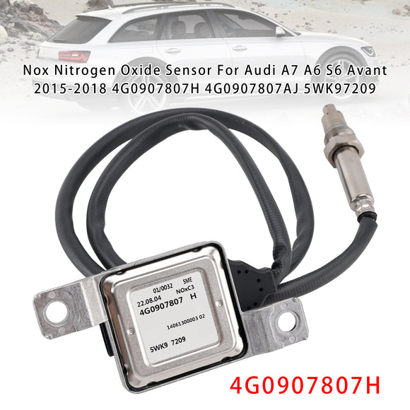 Nox Nitrogen Oxide Sensor For Audi A7 A6 S6 Avant 15-18 4G0907807H 4G0907807AJ