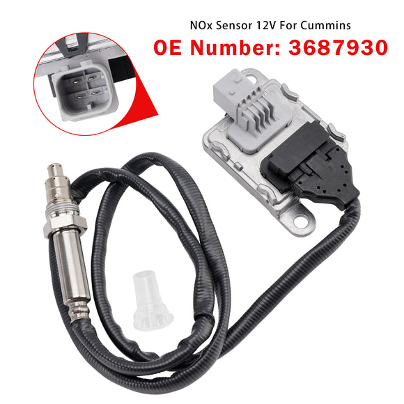 Nitrogen Oxide NOx Sensor 12V 3687930 Fit For Cummins 11.9L 15L ISX15