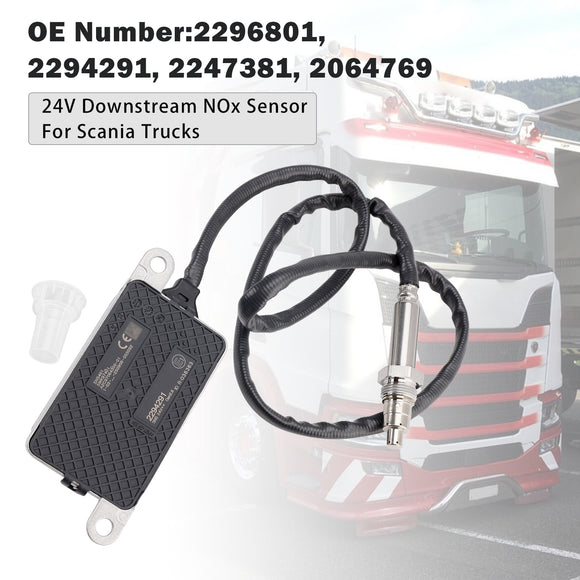 24V Downstream Nitrogen Oxygen NOx Sensor 2294291 For Scania Trucks