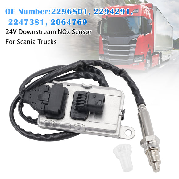 24V Downstream Nitrogen Oxygen NOx Sensor 2294291 For Scania Trucks