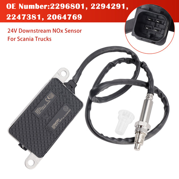 24V Downstream Nitrogen Oxygen NOx Sensor 2294291 For Scania Trucks
