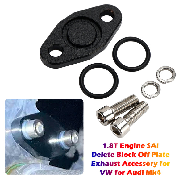 VW Audi Mk4 1.8T Engine SAI Delete Block Off Plate Exhaust Accessory