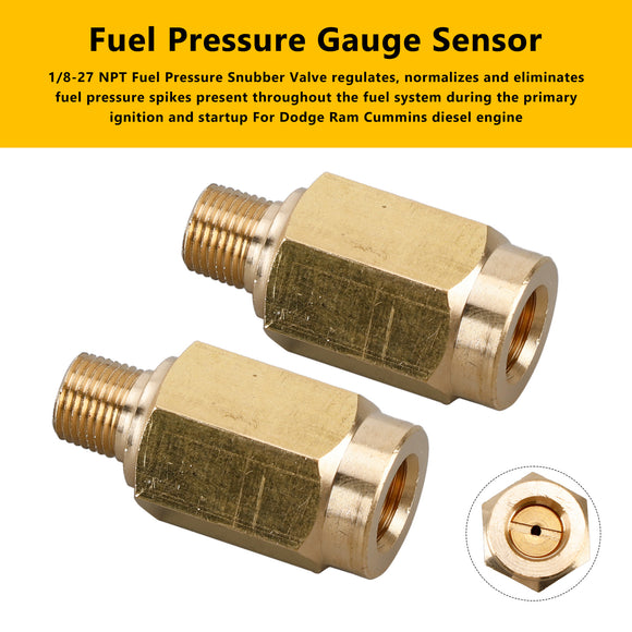 2x Diesel Fuel Pressure Gauge Sensor Fit Dodge Ram 12-Valve 24-Valve 5.9L 6.7L