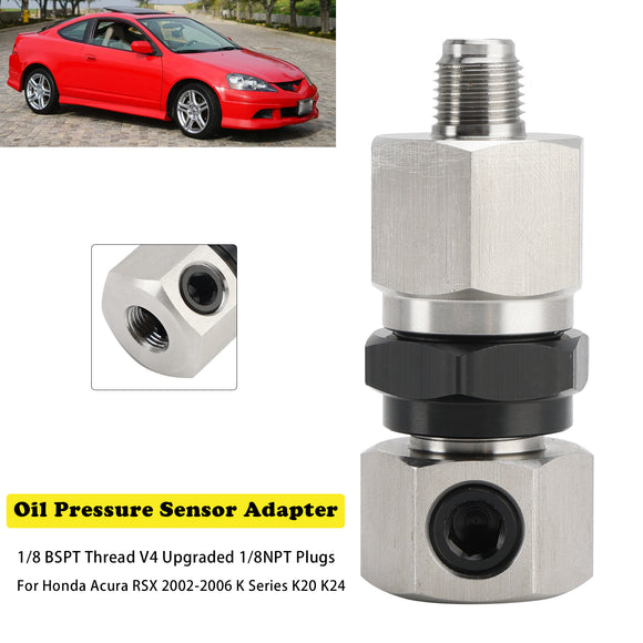 Honda Acura RSX 2002-2006 K Series K20 K24 Oil Pressure Sensor Adapter