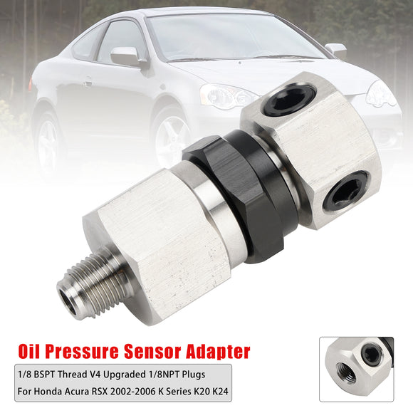 Honda Acura RSX 2002-2006 K Series K20 K24 Oil Pressure Sensor Adapter