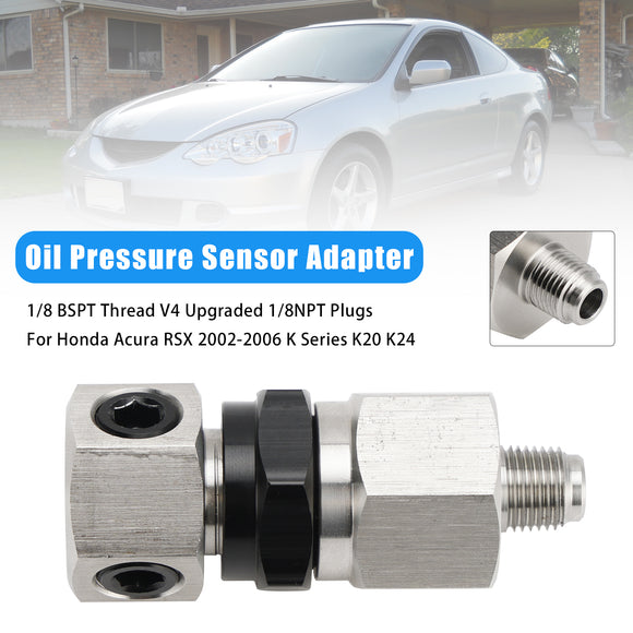 Honda Acura RSX 2002-2006 K Series K20 K24 Oil Pressure Sensor Adapter