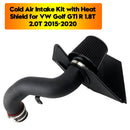 Cold Air Intake Kit with Heat Shield for VW Golf GTi R 1.8T 2.0T 2015-2020-3