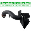 Cold Air Intake Kit with Heat Shield for VW Golf GTi R 1.8T 2.0T 2015-2020-4