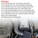 Cold Air Intake Kit with Heat Shield for VW Golf GTi R 1.8T 2.0T 2015-2020-16
