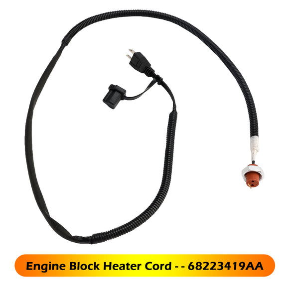 Dodge Ram 2500 3500 2013-2018 Engine Block Heater Cord 68223419AA