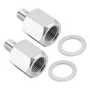 2x 1/8NPT Male to M16-1.5 Female Oil Pressure Sensor Adapter Thread Connector-9