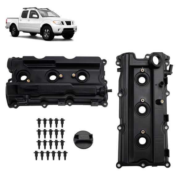 Nissan Frontier Pathfinder Xterra 4.0L 05-19 Valve Cover w/ Gasket Bolt Cap 13264-EA200 13264-EA210