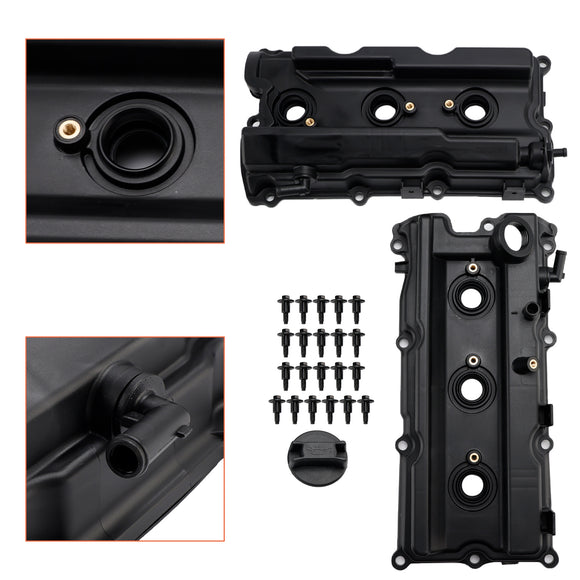 Nissan Frontier Pathfinder Xterra 4.0L 05-19 Valve Cover w/ Gasket Bolt Cap 13264-EA200 13264-EA210