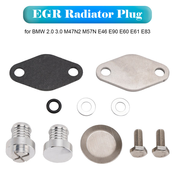 BMW 2.0 3.0 M47N2 M57N E46 E90 E60 E61 E83 EGR Radiator Plug