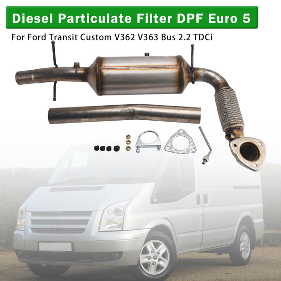 Ford Transit Custom V362 V363 Bus 2.2 TDCi 2012-2017 Diesel Particulate Filter DPF Euro 5