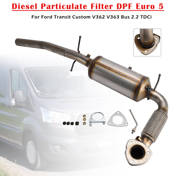 Ford Transit Custom V362 V363 Bus 2.2 TDCi 2012-2017 Diesel Particulate Filter DPF Euro 5
