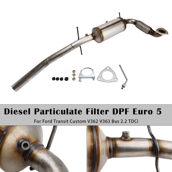 Ford Transit Custom V362 V363 Bus 2.2 TDCi 2012-2017 Diesel Particulate Filter DPF Euro 5
