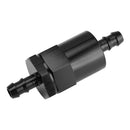 Black Inline EFI Fuel Systems Filter Adapter 3/8 Inch Barb With 30 Micron Filter Element-1