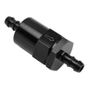 Black Inline EFI Fuel Systems Filter Adapter 3/8 Inch Barb With 30 Micron Filter Element-10