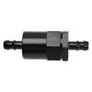 Black Inline EFI Fuel Systems Filter Adapter 3/8 Inch Barb With 30 Micron Filter Element-11