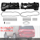 Left+Right Pair Valve Covers BL3Z6582H DL3Z6582C For Ford Expedition F-150-5