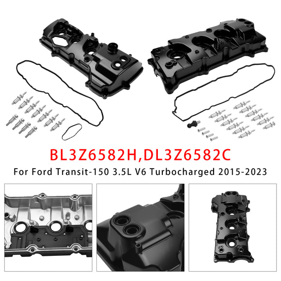 Left+Right Pair Valve Covers BL3Z6582H DL3Z6582C For Ford Expedition F-150