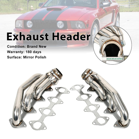 Ford Mustang GT 4.6L V8 2005-2010 Stainless Steel Shorty Exhaust Header