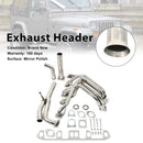 Jeep Wrangler 4.2L 6 Cyl AMC 258 1987-1990 Stainless Steel Exhaust Header-3