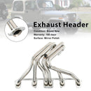 Jeep Wrangler 4.2L 6 Cyl AMC 258 1987-1990 Stainless Steel Exhaust Header-5