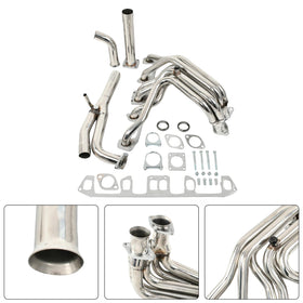 Jeep Wrangler 4.2L 6 Cyl AMC 258 1987-1990 Stainless Steel Exhaust Header - 0
