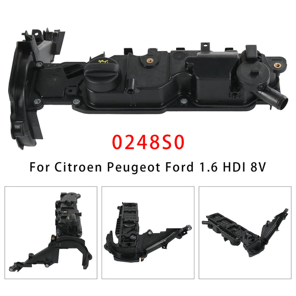 Cylinder Head Cover & Gasket 0248S0 For Citroen Peugeot Ford 1.6 HDI 8V