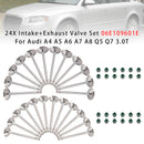 24X Intake+Exhaust Valve Set 06E109601E For Audi A4 A5 A6 A7 A8 Q5 Q7 3.0T-7