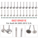 24X Intake+Exhaust Valve Set 06E109601E For Audi A4 A5 A6 A7 A8 Q5 Q7 3.0T-12
