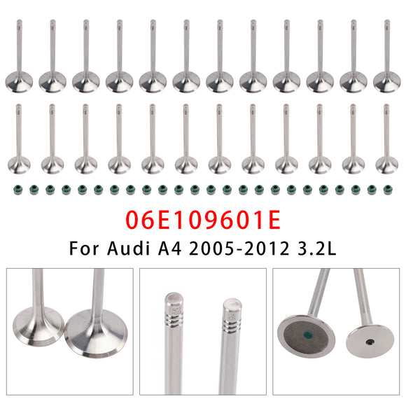 24X Intake+Exhaust Valve Set 06E109601E For Audi A4 A5 A6 A7 A8 Q5 Q7 3.0T