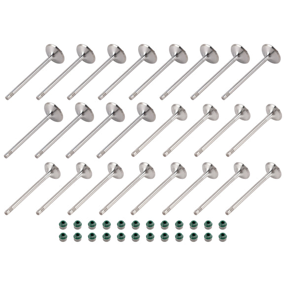 24X Intake+Exhaust Valve Set 06E109601E For Audi A4 A5 A6 A7 A8 Q5 Q7 3.0T