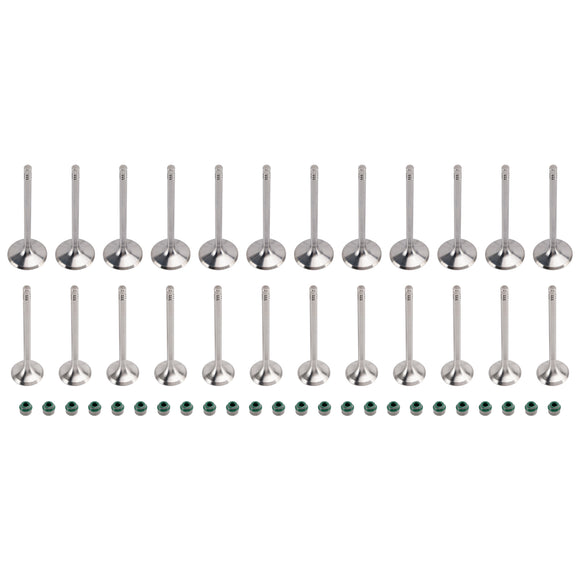 24X Intake+Exhaust Valve Set 06E109601E For Audi A4 A5 A6 A7 A8 Q5 Q7 3.0T
