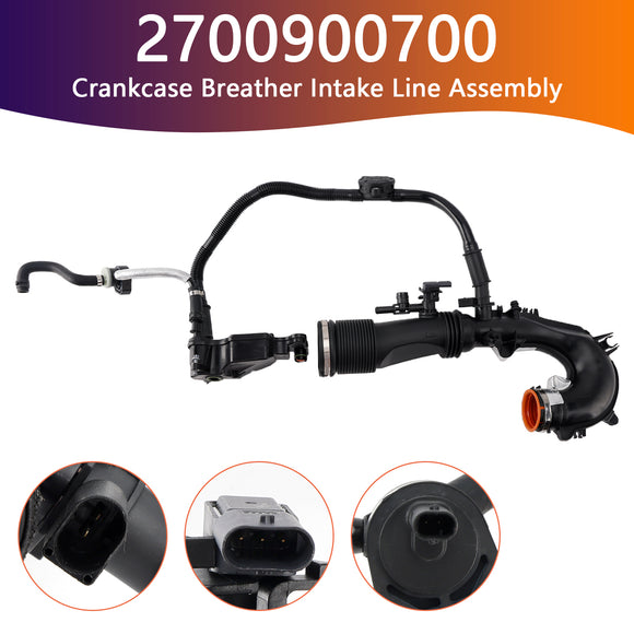 Crankcase Breather Intake Line Assembly 2700900700 for Benz M270 X156 2014-2019