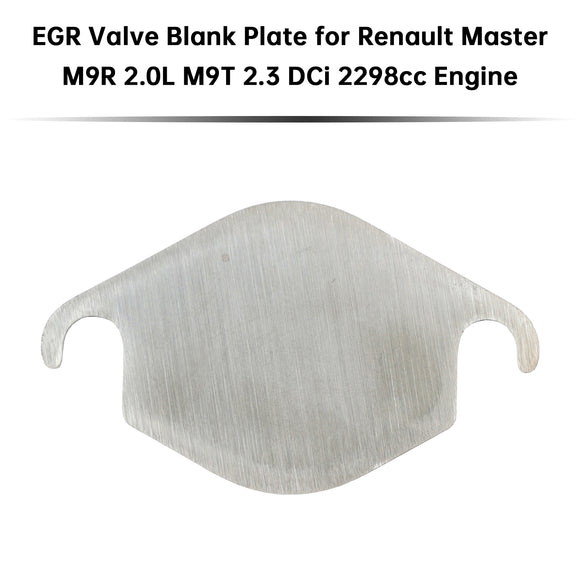 Renault Master M9R 2.0L M9T 2.3 DCi 2298cc Engine EGR Valve Blank Plate